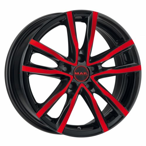 Диски MAK Milano 6,5x16 5x114,3 ET40 dia 76 black and red - 1