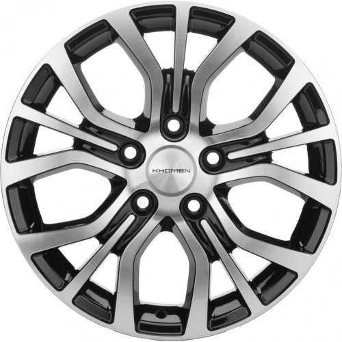 Диски Khomen Wheels KHW1608 (Mitsubishi) 6,5x16 5x114,3 ET46 dia 67,1 black-FP - 1