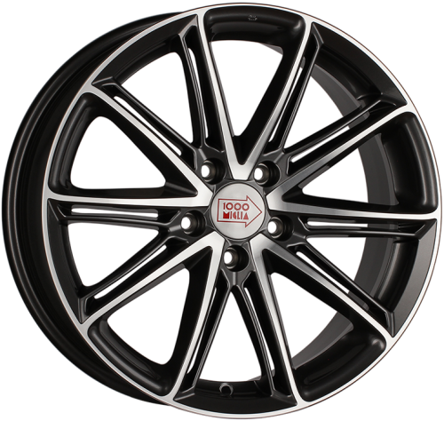 Диски 1000 Miglia MM1007 7,5x17 5x112 ET45 dia 66,6 dark anthracite polished - 1