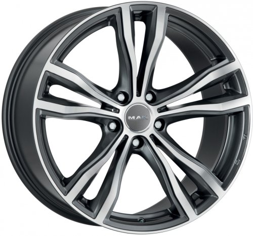 Диски MAK X-Mode 11,5x21 5x112 ET38 dia 66,6 gun metallic mirror - 1