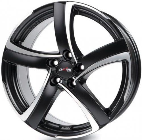 Диски Alutec Shark 7x16 5x108 ET48 dia 70,1 racing black front polished - 1