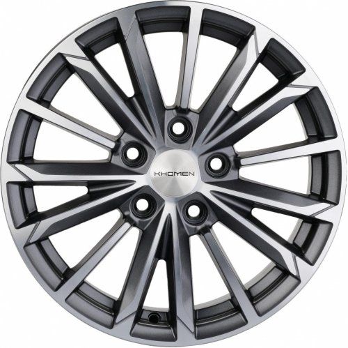Диски Khomen Wheels KHW1611 (Octavia A7) 6,5x16 5x112 ET46 dia 57,1 gray-FP - 1