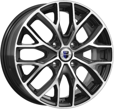Диски K&K Лилиом 6x16 4x114,3 ET40 dia 67,1 алмаз черный Россия - 1