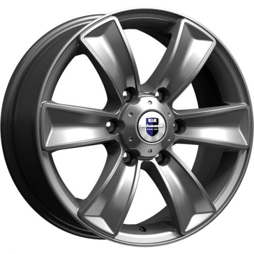 Диски K&K Тайфун 7x17 6x139,7 ET20 dia 107,1 дарк платинум - 1