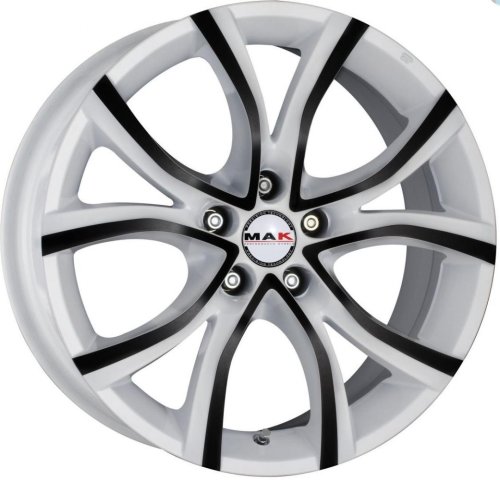 Диски MAK Nitro 8x18 5x114,3 ET40 dia 76 anod white black - 1