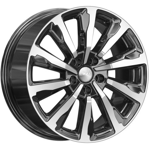 Диски Скад Астер 8x18 5x114,3 ET45 dia 66,1 алмаз черный Россия - 1
