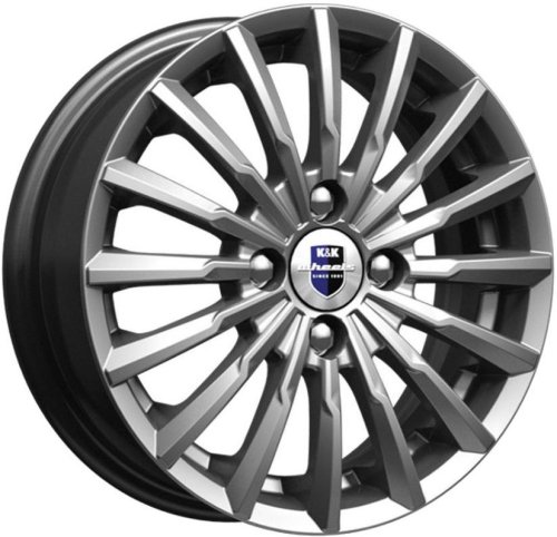 Диски K&K Акцент 5,5x14 4x100 ET43 dia 60,1 дарк платинум Россия - 1