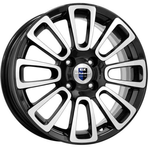 Диски K&K Неман 6x15 4x100 ET46 dia 54,1 алмаз черный Россия - 1