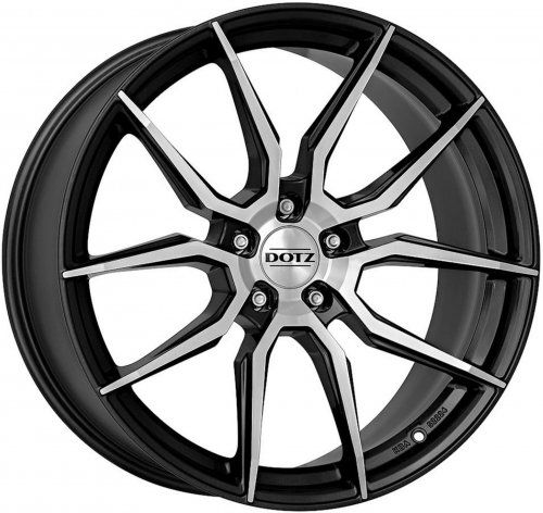 Диски Dotz Misano dark 7,5x17 5x112 ET48 dia 70,1 black polished - 1