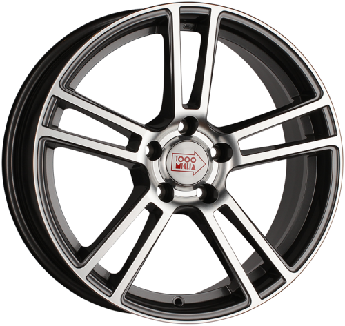 Диски 1000 Miglia MM1002 8x18 5x114,3 ET40 dia 67,1 dark anthracite polished - 1