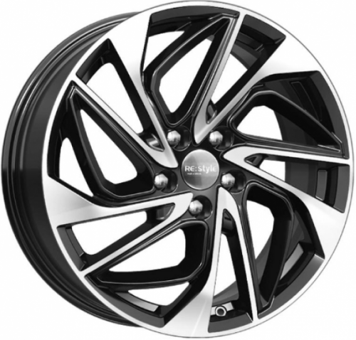 Диски K&K КС883 7x18 5x114,3 ET45 dia 66,1 алмаз черный Россия - 1