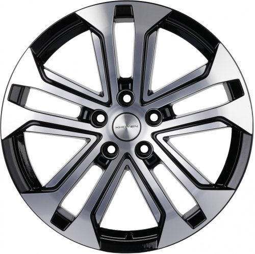 Диски Khomen Wheels KHW1803 (Chery Tiggo) 7x18 5x108 ET40 dia 60,1 black-FP - 1