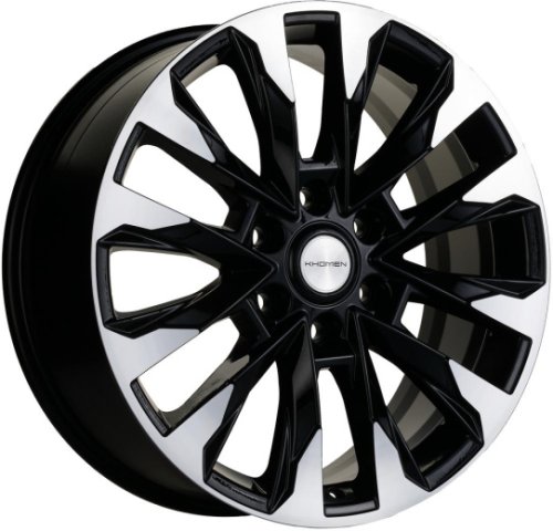 Диски Khomen Wheels KHW2010 (LC Prado) 8x20 6x139,7 ET25 dia 106,1 black-FP - 1