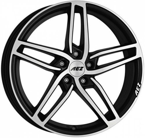 Диски AEZ Genua dark 8x18 5x112 ET25 dia 66.6 black polished - 1