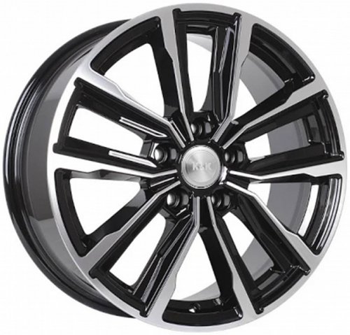 Диски K&K Лацио 7,5x17 5x114,3 ET45 dia 60,1 алмаз черный Россия - 1