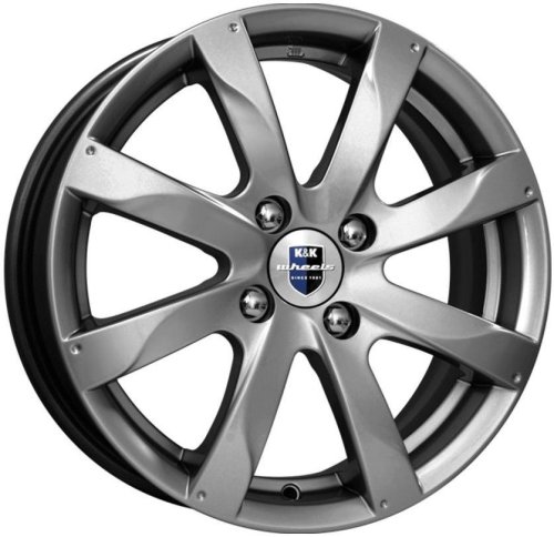 Диски K&K Джемини 6x15 4x100 ET38 dia 67,1 дарк платинум Россия - 1