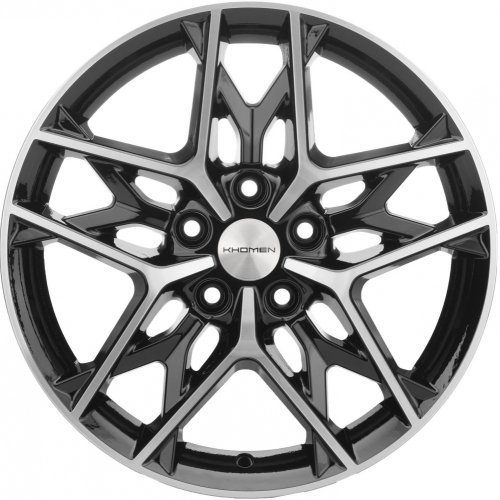 Диски Khomen Wheels KHW1709 (Ceed) 7x17 5x114,3 ET53 dia 67,1 black-FP - 1
