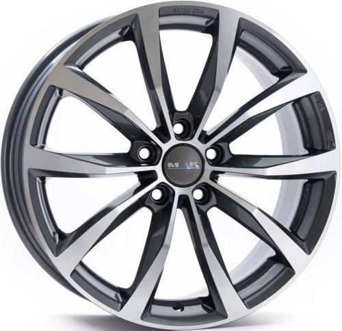 Диски MAK Wolf 7,5x17 5x112 ET47 dia 57,1 gun metallic mirror - 1
