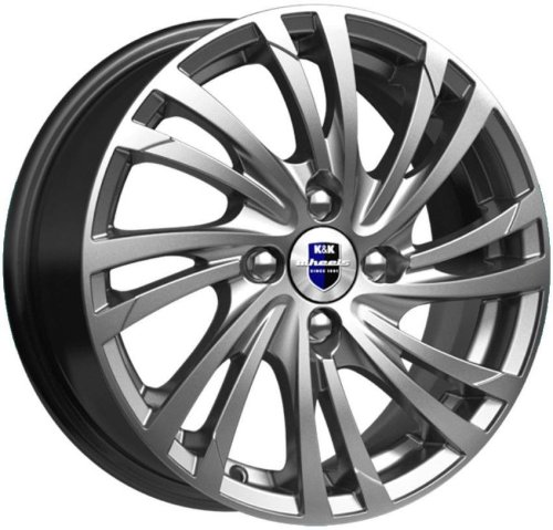 Диски K&K Мейола 6x15 4x114,3 ET40 dia 67,1 дарк платинум Россия - 1
