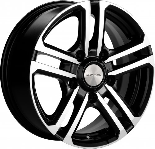 Диски Khomen Wheels KHW1602 (Niva 4x4 Bronto) 6.5x16 5x139.7 ET35 dia 98.5 black-FP - 1