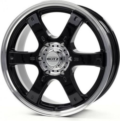 Диски Dotz Crunch 8x17 5x127 ET35 dia 71,6 black polished lip - 1