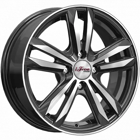 Диски iFree Маскот 6x15 4x100 ET46 dia 54,1 блэк джек - 1