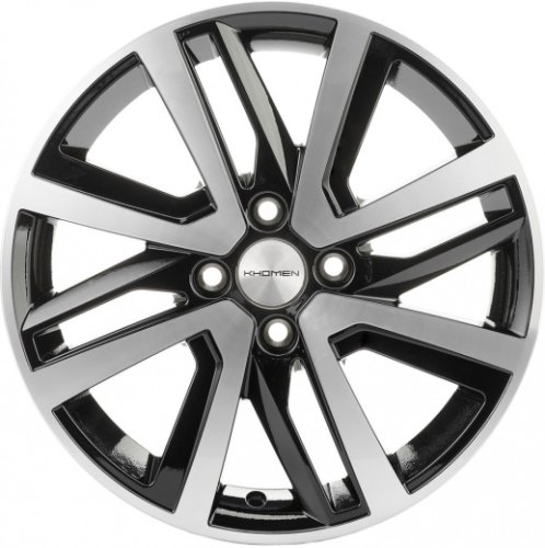 Диски Khomen Wheels KHW1609 (Rio I/Solaris I) 6x16 4x100 ET48 dia 54,1 black-FP - 1