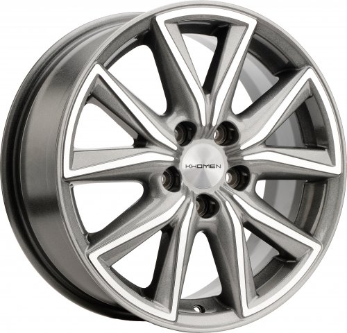 Диски Khomen Wheels KHW1706 (RAV4) 7x17 5x114,3 ET39 dia 60,1 G-silver-FP Россия - 1
