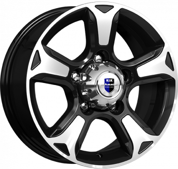Диски K&K Атлант 7x16 5x139,7 ET35 dia 108,5 алмаз черный Россия - 1