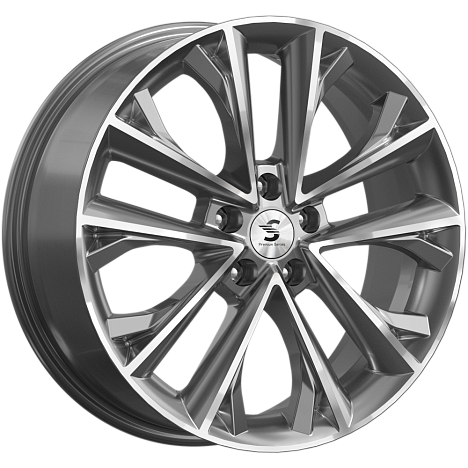 Диски Premium Replica Wheels КР012 7x18 5x108 ET38 dia 60,1 diamond gloss graphite - 1