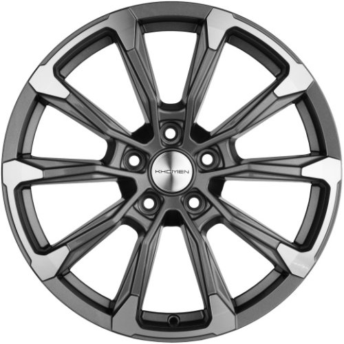 Диски Khomen Wheels KHW1808 (K5/Santafe) 7,5x18 5x114,3 ET50 dia 67,1 gray-FP - 1