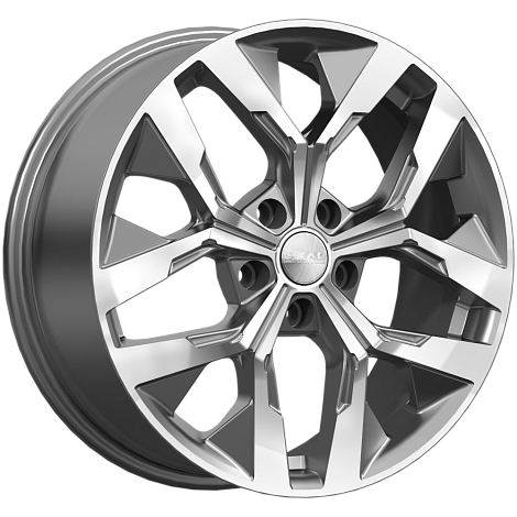 Диски Скад Ламберт 7,5x18 5x108 ET33 dia 67,1 алмаз графит - 1