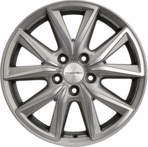 Диски Khomen Wheels KHW1706 (Camry) 7x17 5x114,3 ET45 dia 60,1 G-silver-FP Россия - 1