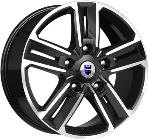 Диски K&K Backfire 8x18 5x120 ET45 dia 72,6 алмаз черный - 1