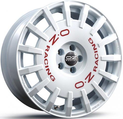 Диски OZ Racing Rally Racing 8x17 5x100 ET48 dia 68 race white red lettering - 1