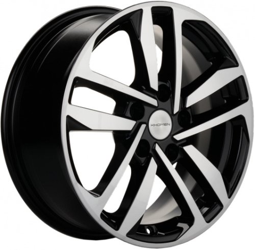 Диски Khomen Wheels KHW1612 (Fluence/Juke) 6,5x16 5x114,3 ET47 dia 66,1 black-FP - 1