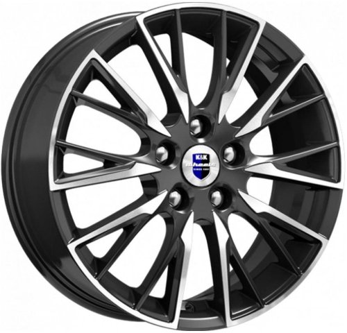 Диски K&K Солт 6,5x17 5x114,3 ET50 dia 67,1 алмаз черный Россия - 1