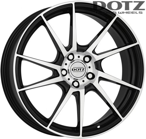 Диски Dotz Kendo 7x17 5x114,3 ET48 dia 71,6 black polished - 1