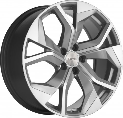 Диски Khomen Wheels KHW2006 (Touareg) 8,5x20 5x112 ET33 dia 66,6 brilliant silver-FP Россия - 1