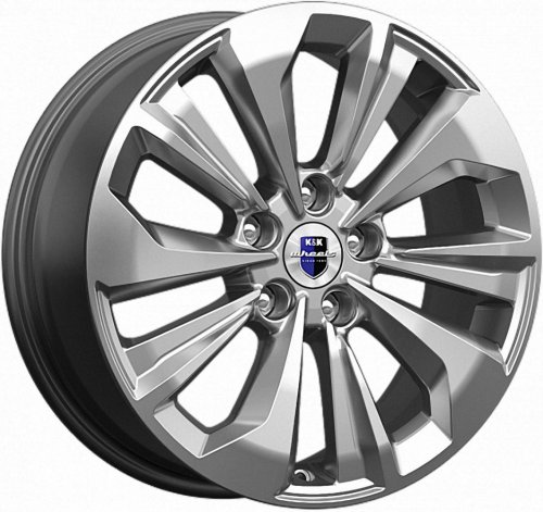 Диски K&K Авиор 7x17 5x114,3 ET50 dia 66,1 дарк платинум брайт Россия - 1