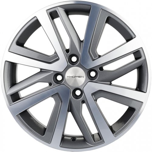 Диски Khomen Wheels KHW1609 (Xray) 6x16 4x100 ET41 dia 60,1 gray-FP - 1