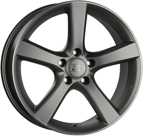 Диски 1000 Miglia MM1001 8x18 5x108 ET40 dia 67,1 matt anthracite polished lip - 1