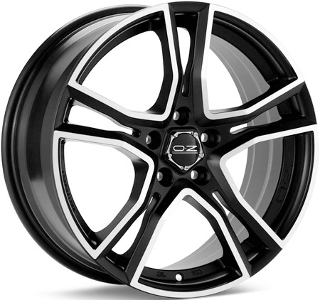 Диски OZ Racing Adrenalina 8x17 5x100 ET35 dia 68 matt black diamond cut - 1