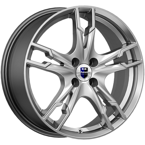 Диски K&K Солар 7x17 4x100 ET45 dia 60,1 дарк платинум - 1