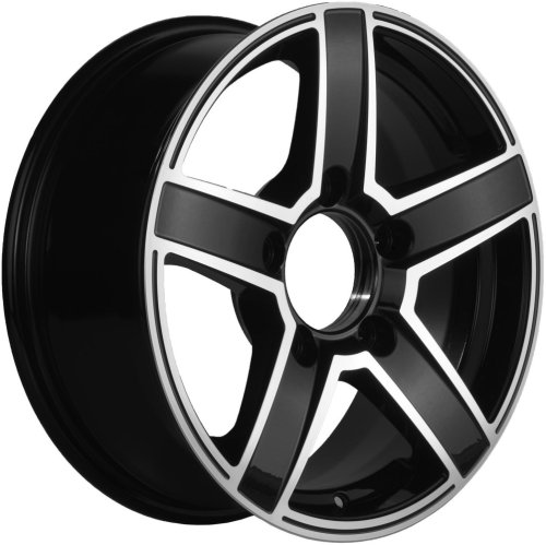 Диски Khomen Wheels KHW1614 (Niva 4x4) 6,5x16 5x139,7 ET40 dia 98,5 black-FP - 1