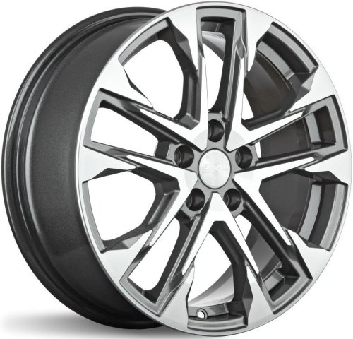 Диски Скад Атакор 7x17 5x108 ET45 dia 60,1 алмаз графит Россия - 1