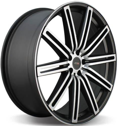 Диски Vissol V-004 10,5x20 5x112 ET42 dia 66,6 matte graphite machined - 1