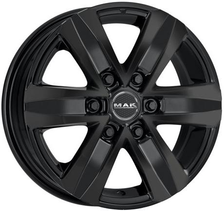 Диски MAK Stone 6 8x18 6x139,7 ET35 dia 106,1 gloss black - 1