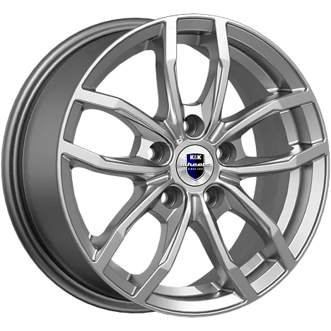 Диски K&K Фрост 6,5x15 5x100 ET38 dia 57,1 дарк платинум - 1