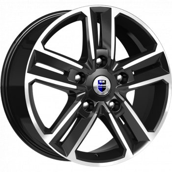 Диски K&K Backfire 8x18 5x120 ET45 dia 72,6 алмаз черный - 1